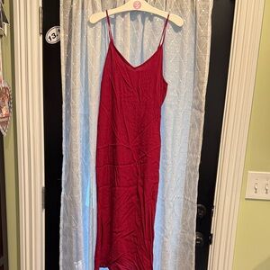 Old Navy Red Slip Dress